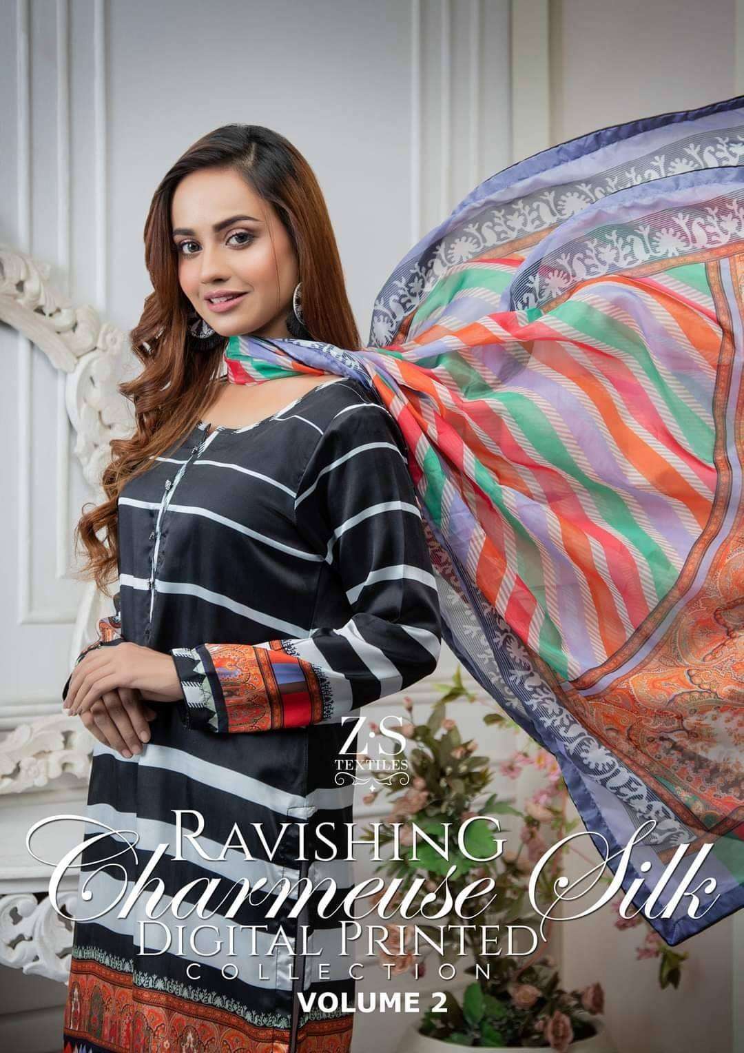 Ravishing Charmeuse Silk Collection Vol 2 by ZS Textiles